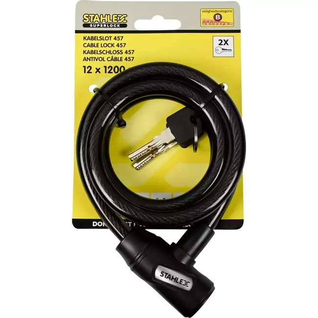 Benson Kabelslot - Extra Beveiligd - Stootvast Kunststof - 12 x 1200 mm