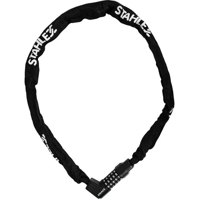 Benson Ketting-cijferslot - Gehard staal - Canvas beschermhoes - 6 x 1200 mm - Zwart