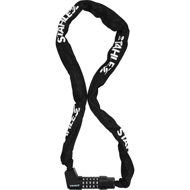 Benson Ketting-cijferslot - Gehard staal - Canvas beschermhoes - 6 x 1200 mm - Zwart