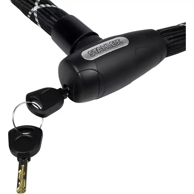 Benson Pantserslot met nylon huls - 22 x 1000 mm - Inclusief 2 sleutels