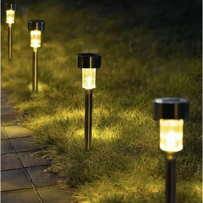 Gardlov Solar Tuinlampen - 10 Stuks Weerbestendige Buitenverlichting op Zonne-energie