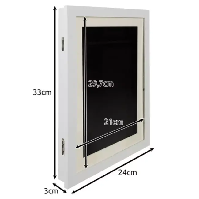 Malatec Art Kinderkunstlijst – Wissellijst voor 150 A4 Tekeningen – Wit