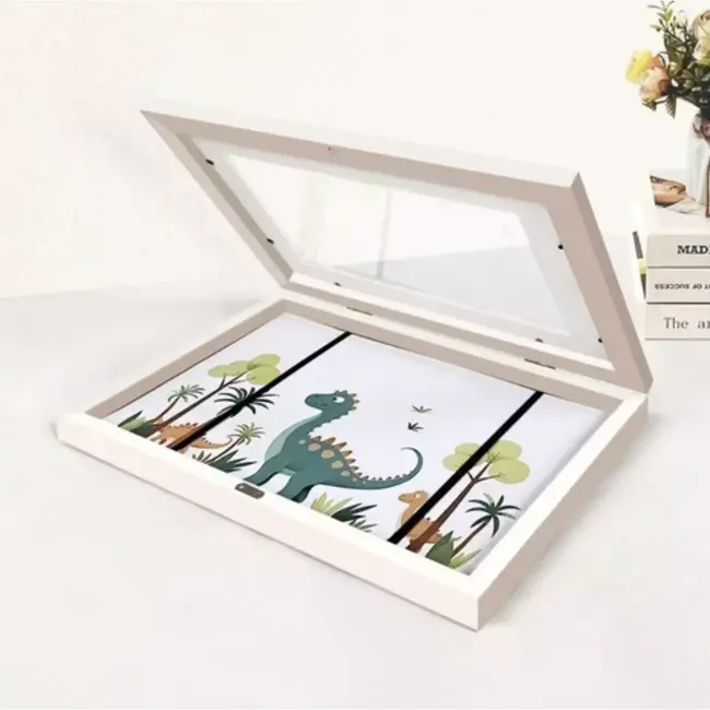 Malatec Art Kinderkunstlijst – Wissellijst voor 150 A4 Tekeningen – Wit