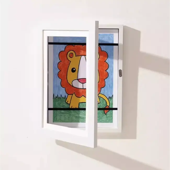 Malatec Art Kinderkunstlijst – Wissellijst voor 150 A4 Tekeningen – Wit