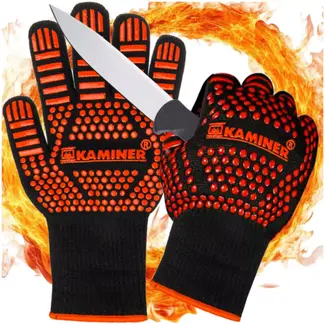 Kaminer BBQ-handschoenen – Hittebestendig & Antislip – Voor Grill & Oven
