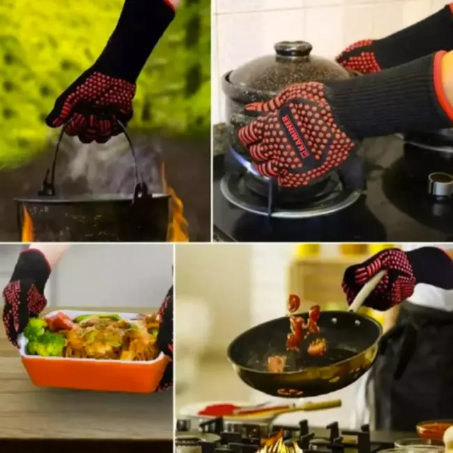 Kaminer BBQ-handschoenen – Hittebestendig & Antislip – Voor Grill & Oven