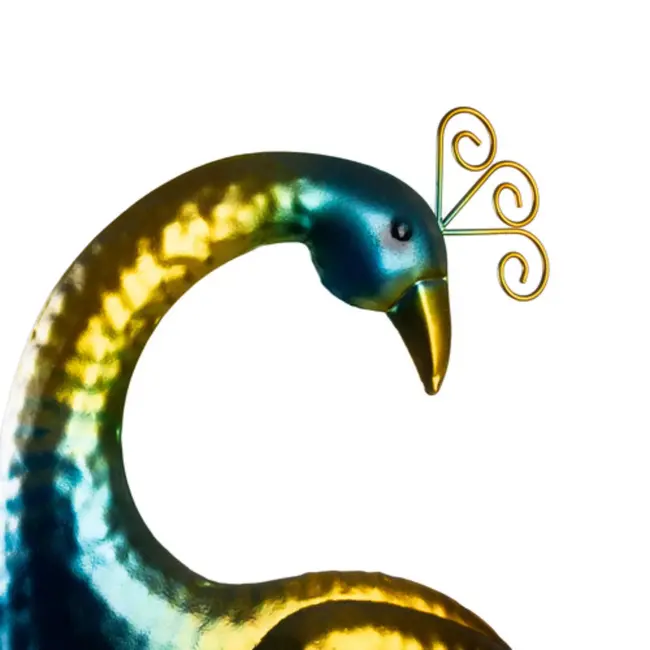 Gardlov Solar Tuinlamp Pauw – Kleurrijke LED & Schemersensor – IP4