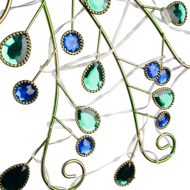 Gardlov Solar Tuinlamp Pauw – Kleurrijke LED & Schemersensor – IP4