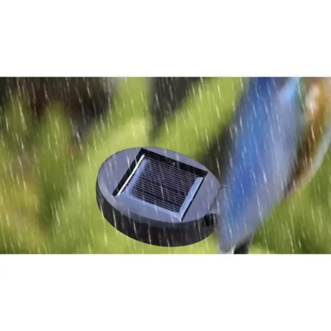 Gardlov Solar Tuinlamp Pauw – Kleurrijke LED & Schemersensor – IP4