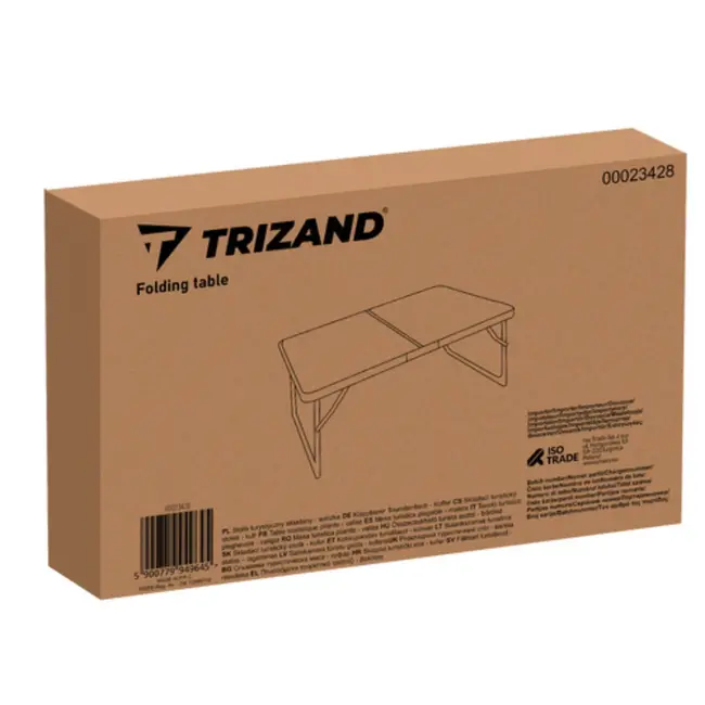 Trizand Opvouwbare Campingtafel – Lichtgewicht & Weerbestendig – 60x40 cm