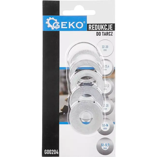GEKO Set van 6 reductieringen - Diverse maten - Roestvrij staal - Voor zaagbladen - Duurzaam en roestbestendig