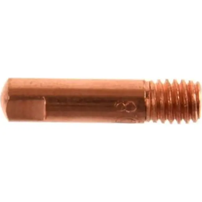 GEKO Contacttip voor MIG-lassen - 0,8mm - M6x25 - Koper - Verbeterde stroomgeleiding