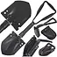 GEKO 5-in-1 opvouwbare survival schep - multifunctioneel - compact ontwerp - zwart