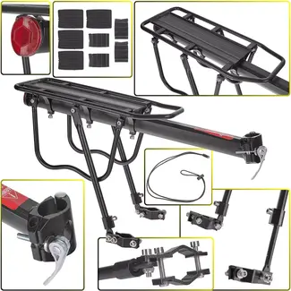 Keltin Aluminium fietsdrager achter - lichtgewicht en stevig - max. draagvermogen 50 kg