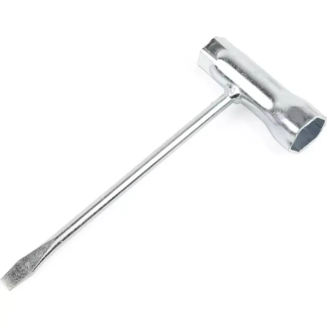 GEKO Universele moersleutel - T-vorm - 13x19 mm - Staal - Zilver - 18 cm