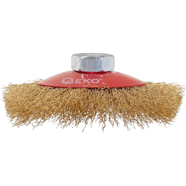 GEKO Stalen borstel voor haakse slijper - 100mm - Voor roest- en verfverwijdering