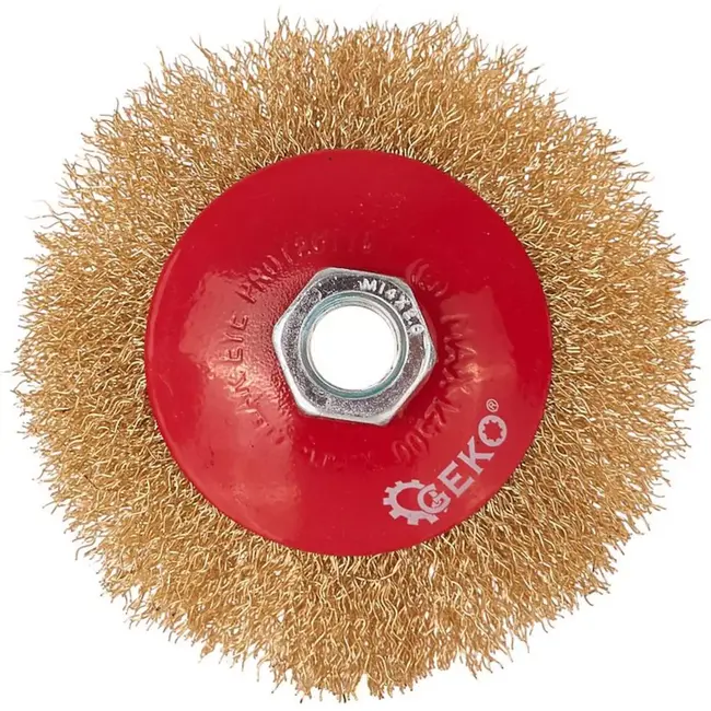 GEKO Stalen borstel voor haakse slijper - 100mm - Voor roest- en verfverwijdering