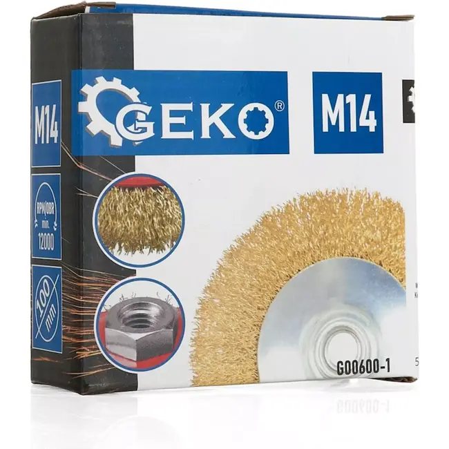 GEKO Stalen borstel voor haakse slijper - 100mm - Voor roest- en verfverwijdering