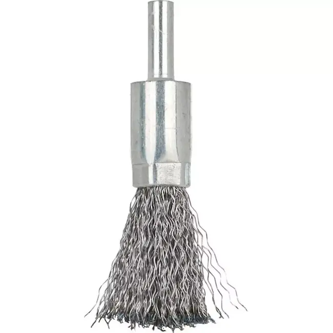 GEKO Knotborstel - 17mm - Roestvrij staal - Voor agressieve reiniging - Geschikt voor hoge snelheden