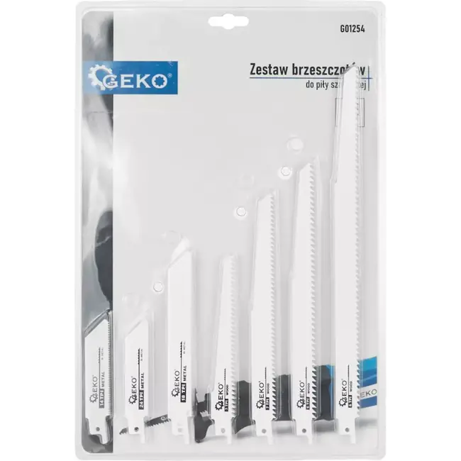 GEKO Set van 28 zaagbladen voor veelzijdig zagen - Geschikt voor hout en metaal - Duurzaam bi-metaal ontwerp