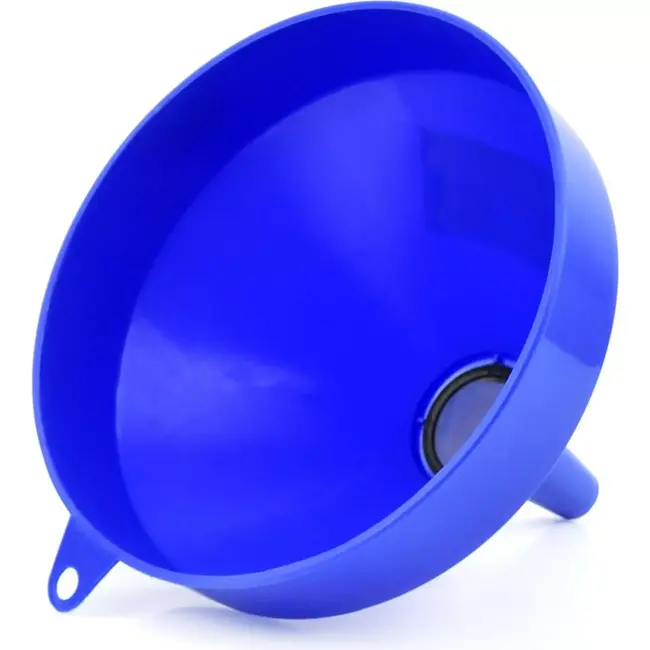 GEKO Olie trechter met zeef - roestvrij staal - 24 cm - veelzijdig gebruik