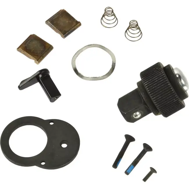 GEKO Reparatieset voor offset ratelsleutel - 1/2" vierkant - Essentiële onderdelen - Compact formaat