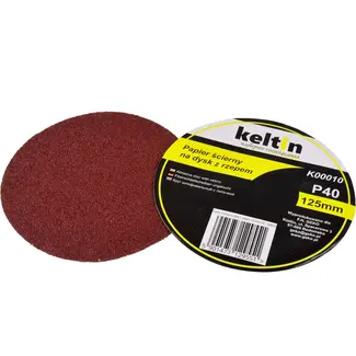 Keltin Klittenband schuurschijven 125mm - Aluminiumoxide - P40 - Set van 100 stuks