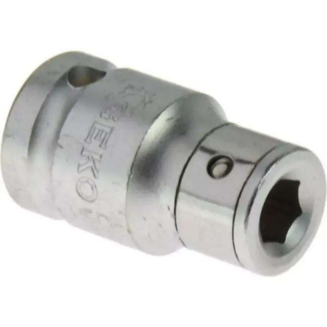 GEKO 8mm hex bit koppeling - 1/2 inch vierkant aandrijving - duurzaam chroom vanadium staal