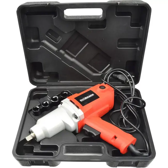 Heidmann Elektrische slagmoersleutel 1/2 inch - 800W - Inclusief 2 doppen