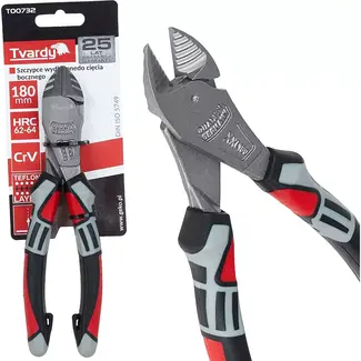 Tvardy Langbektang - Zijkniptang - CrV Staal - Ergonomisch - 180 mm