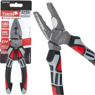 Tvardy Universele combinatietang - 180 mm - CrV staal - Ergonomische grip - PTFE coating Tvardy Universele combinatietang - 180 mm - CrV staal - Ergonomische grip - PTFE coating