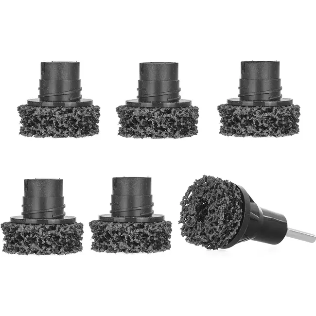 GEKO Set van 6 slijpwielen - Siliconen Carbide - 40 mm - Voornaafslijper - Stof- en Vonkarm