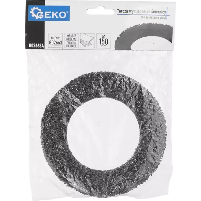 GEKO Reserve schijf voor wielnaafslijper - 150 mm - Voor professioneel gebruik - Geschikt voor roestverwijdering en remreiniging