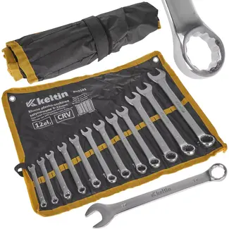 Keltin Sleutelset - 12-delig - Antislip - 6-22 mm - Satin Finish