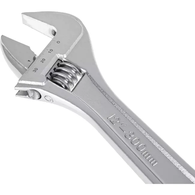 GEKO Verstelbare moersleutel - 0-40 mm - CRV staal - 300 mm - ergonomisch ontwerp