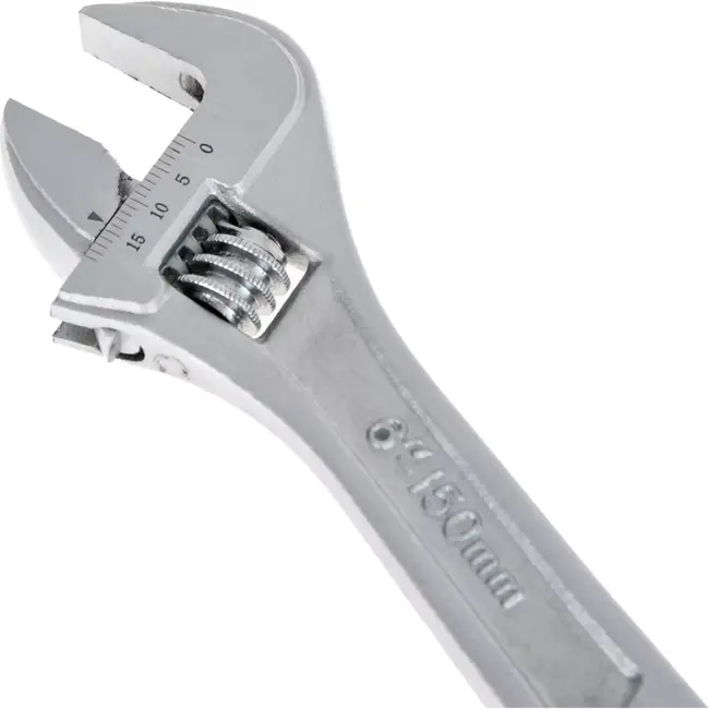 GEKO Verstelbare moersleutel - 150 mm - CRV staal - ergonomisch - 0-20 mm opening