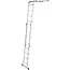 GEKO Veelzijdige aluminium ladder - 4,7m - extra brede sporten - 150kg draagvermogen