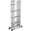 GEKO Veelzijdige aluminium ladder - 4,7m - extra brede sporten - 150kg draagvermogen