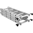 GEKO Multifunctionele ladder - 4,7 meter - Inclusief 2 ijzeren platen - Veilig en veelzijdig gebruik