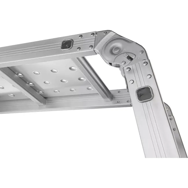 GEKO Multifunctionele ladder - 4,7 meter - Inclusief 2 ijzeren platen - Veilig en veelzijdig gebruik