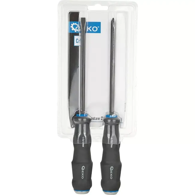 GEKO Impact schroevendraaier set - CrV staal - 2-delig