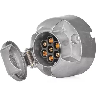 GEKO 7-polige aanhangerstekker - 12V - robuust aluminium - voor betrouwbare verbindingen