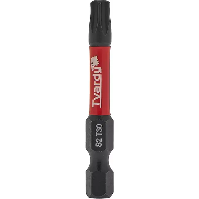 Tvardy Impact bit set - T30 Torx - 50mm S2 staal - magnetische tip - 10 stuks
