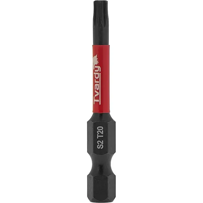 Tvardy Impact bit T20 - 50mm lengte - S2 staal - Magnetische punt - Set van 10 stuks