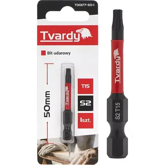Tvardy Impact bit T15 - S2 staal - 50mm - Magnetische punt - Versterkte constructie