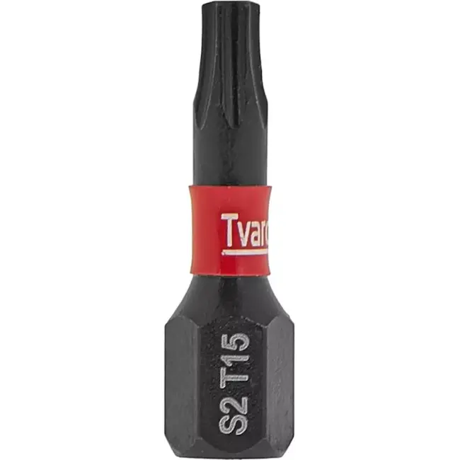Tvardy Impact bit T15 - S2 staal - 25mm - magnetische tip - set van 2