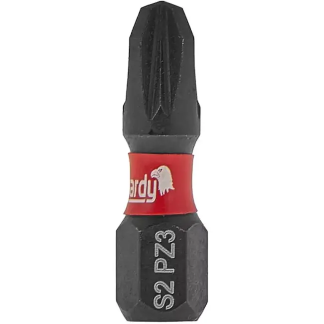 Tvardy Impact bit PZ3 - S2 staal - 25 mm - set van 2 - magnetische tip