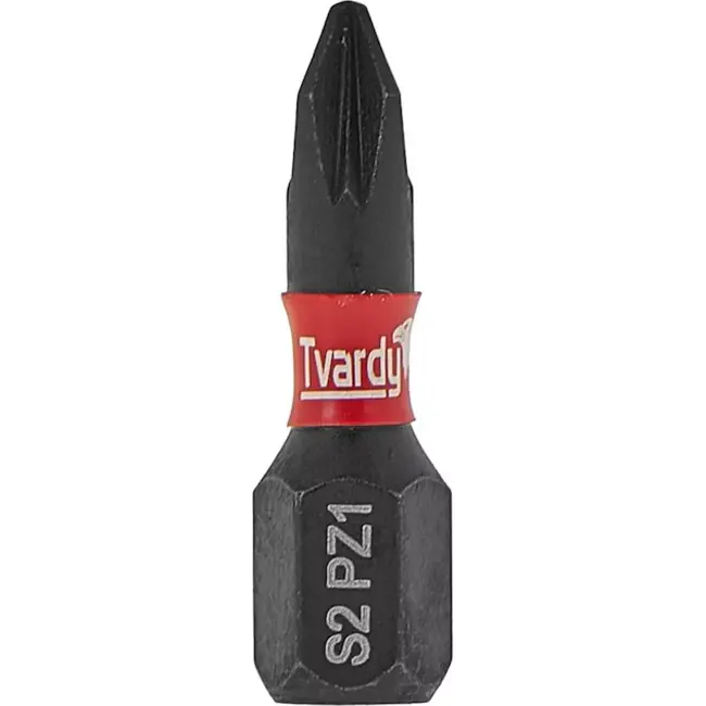 Tvardy Impact bit PZ1 - 25mm - S2 staal - Magnetische tip - Set van 10