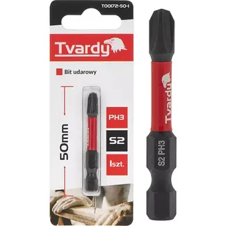 Tvardy Impact bit PH3 - 50mm - S2 staal - Magnetische punt - Versterkte constructie