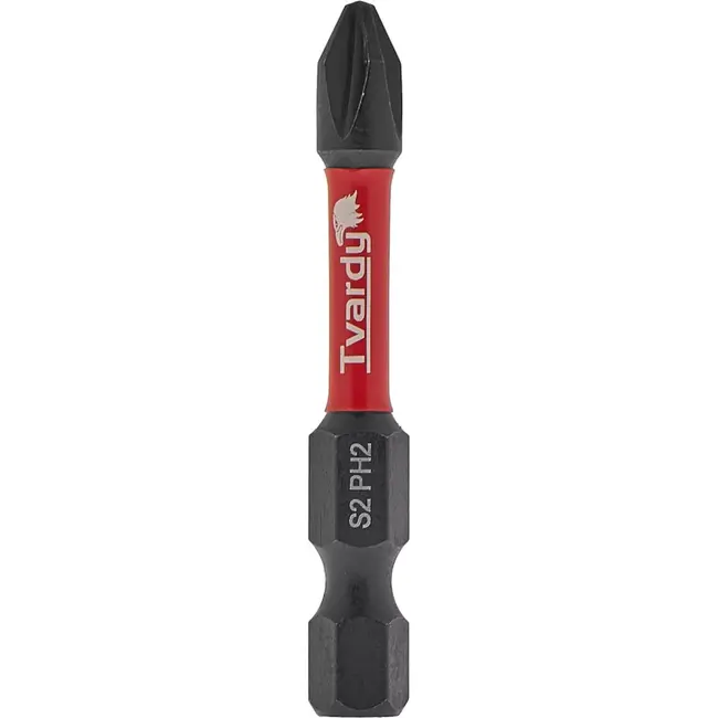 Tvardy Impact bit PH2 - S2 staal - 50mm lengte - Magnetische punt